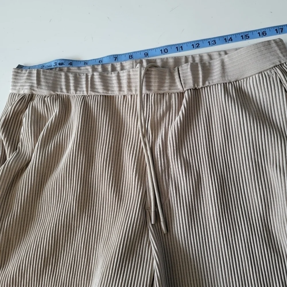 Zara Women's Pull-on Ribbed Pants Grey Size Large NWOT - Picture 7 of 13
